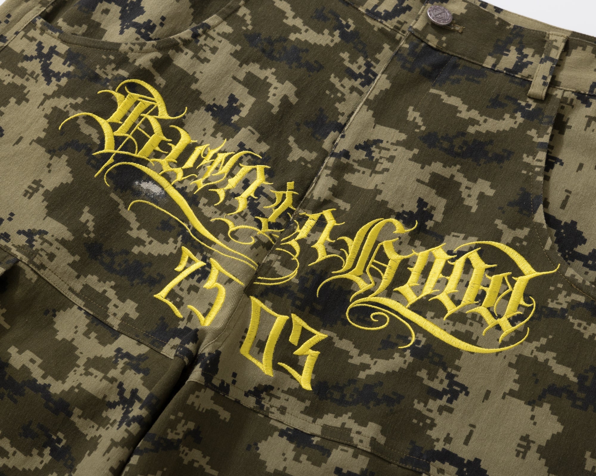 Burnin* "2503" Digital Camouflage Wide-Leg Pants - PSYLOS 1, Burnin* "2503" Digital Camouflage Wide-Leg Pants, Pants, Burnin, PSYLOS 1