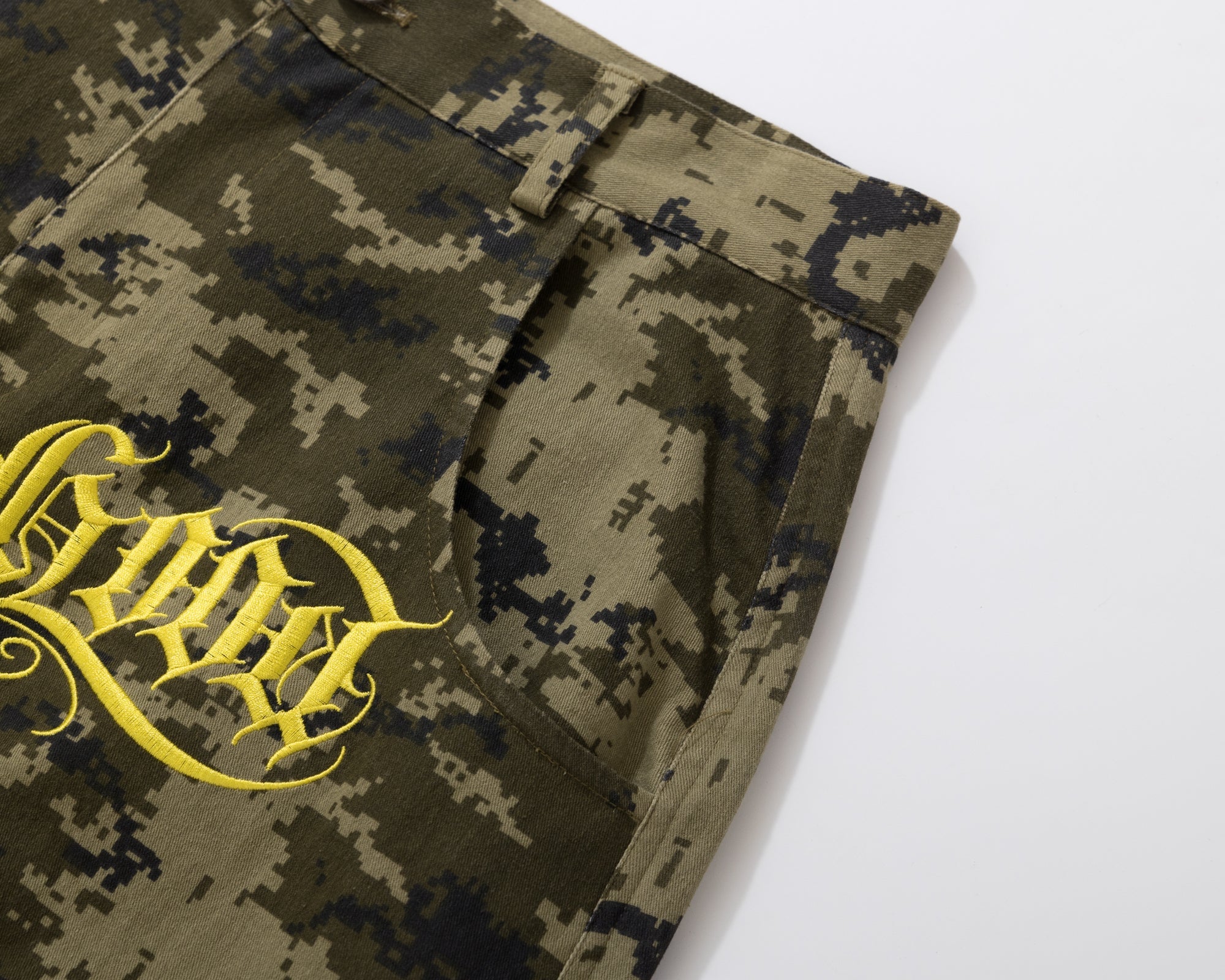 Burnin* "2503" Digital Camouflage Wide-Leg Pants - PSYLOS 1, Burnin* "2503" Digital Camouflage Wide-Leg Pants, Pants, Burnin, PSYLOS 1