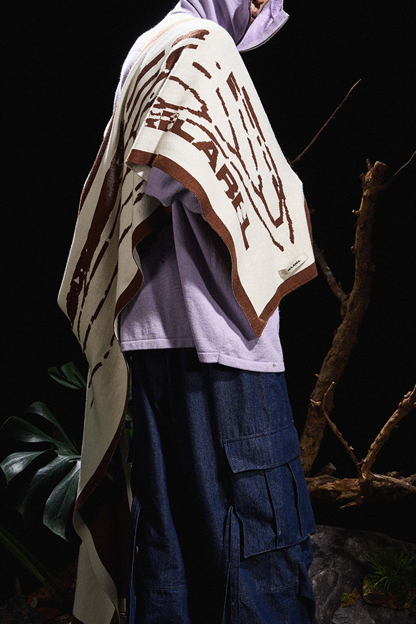 RELABEL丨Winged wool scarf - PSYLOS 1, RELABEL丨Winged wool scarf, Scarf, RELABEL, PSYLOS 1