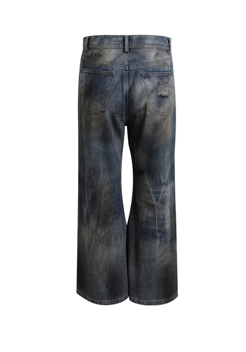 DND4DES丨Mud-Dyed Ripped Denim Jeans – Blue - PSYLOS 1, DND4DES丨Mud-Dyed Ripped Denim Jeans – Blue, Pants, DND4DES•JAPAN, PSYLOS 1