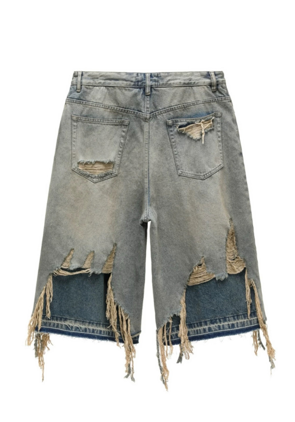 REGEN ZONE丨"RIOT" Samurai Distressed Patchwork Cropped Pants - PSYLOS 1, REGEN ZONE丨"RIOT" Samurai Distressed Patchwork Cropped Pants, Pants, REGEN ZONE•JAPAN, PSYLOS 1