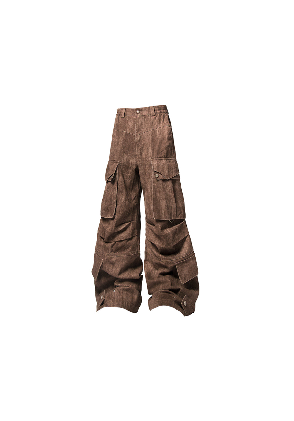RELABEL丨Washed Multi-Pocket Gunmetal Pants - PSYLOS 1, RELABEL丨Washed Multi-Pocket Gunmetal Pants, Pants, RELABEL, PSYLOS 1