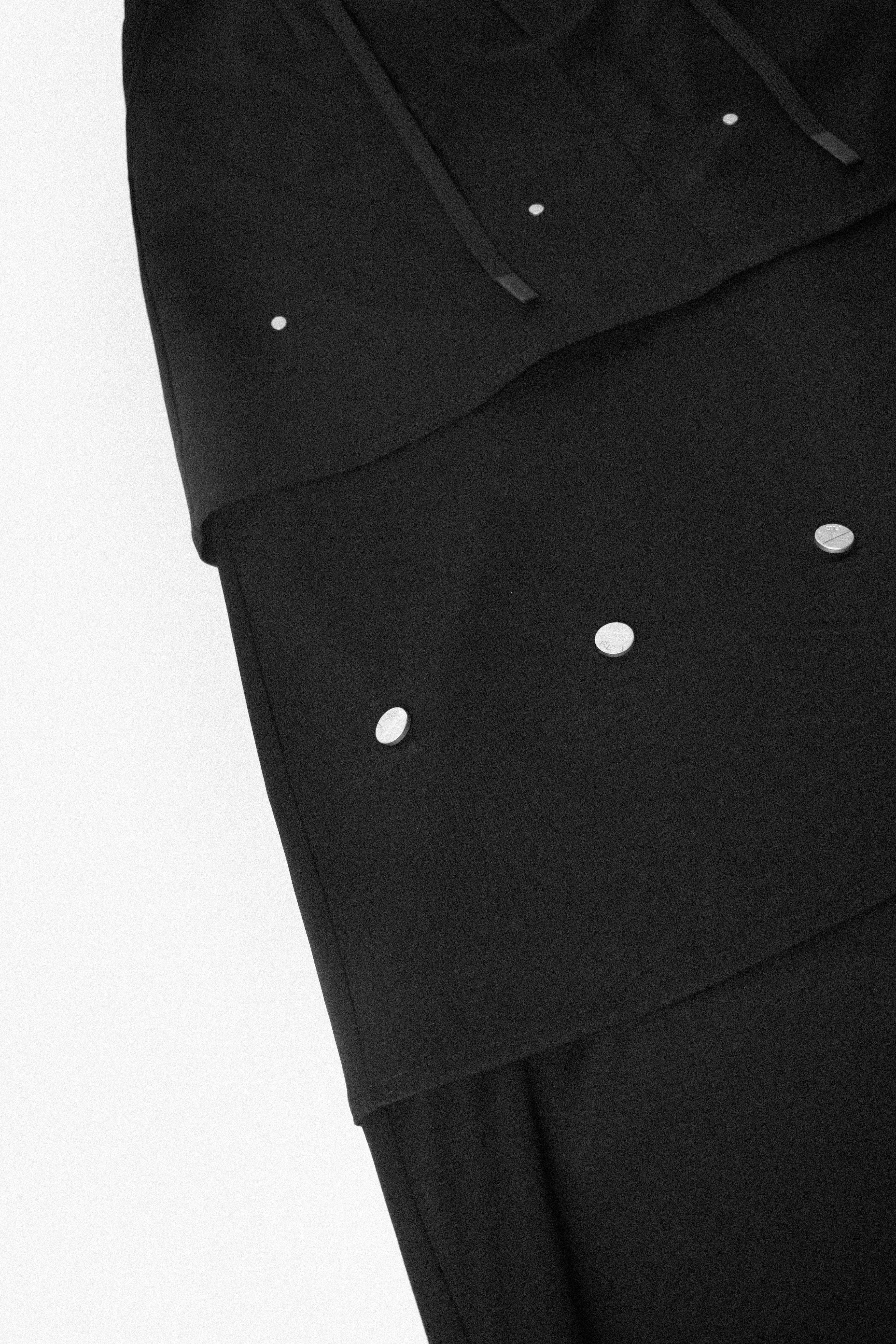 RELABEL丨Neutral Layered Studded Button Detachable Suit Long Skirt - PSYLOS 1, RELABEL丨Neutral Layered Studded Button Detachable Suit Long Skirt, Dress/Skirt, RELABEL, PSYLOS 1