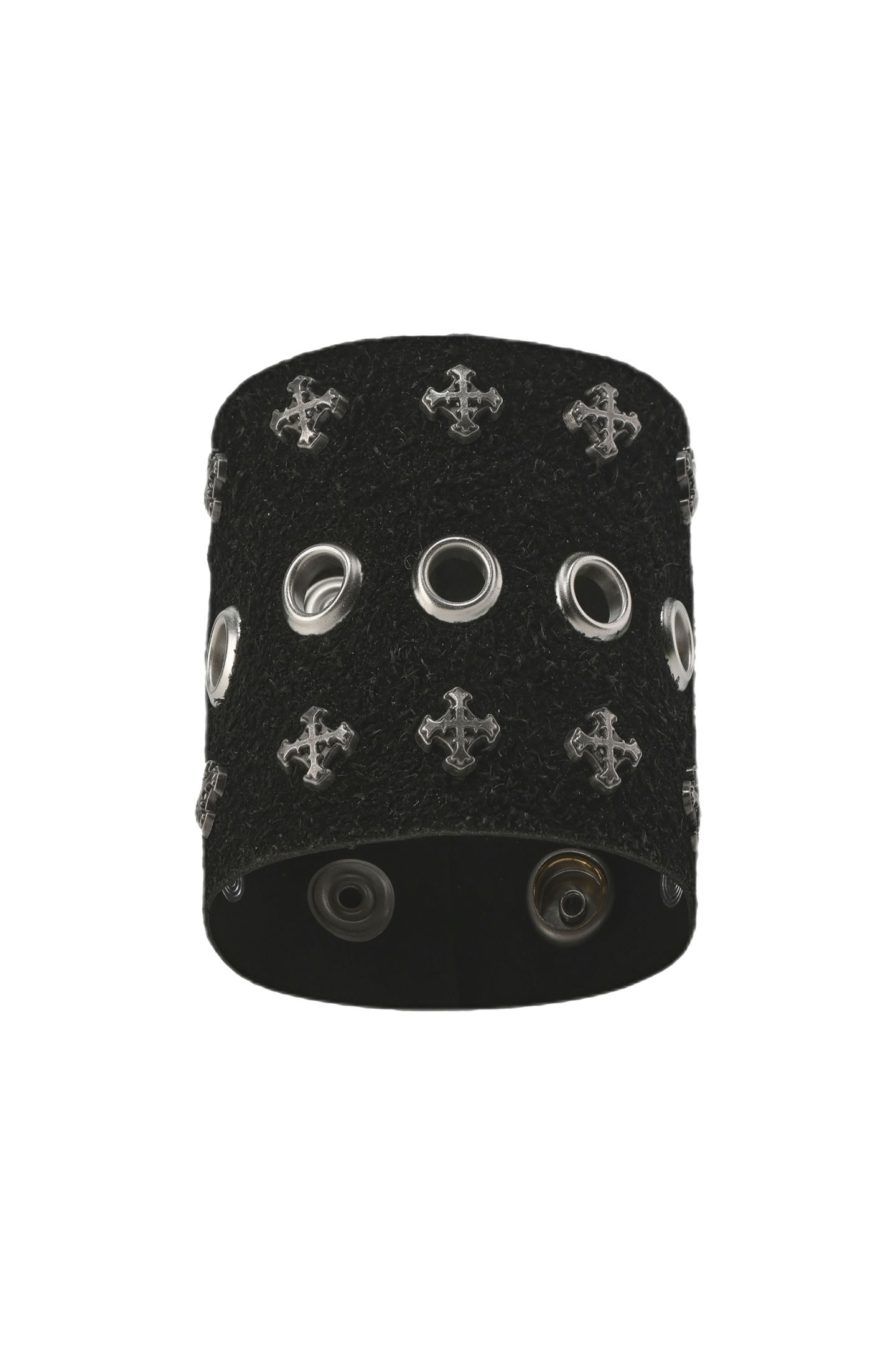 国内で当店のみ Disark - Dark Cross Rivet Leather Bracelet Disark Dark Cross Rivet Leather Bracelet