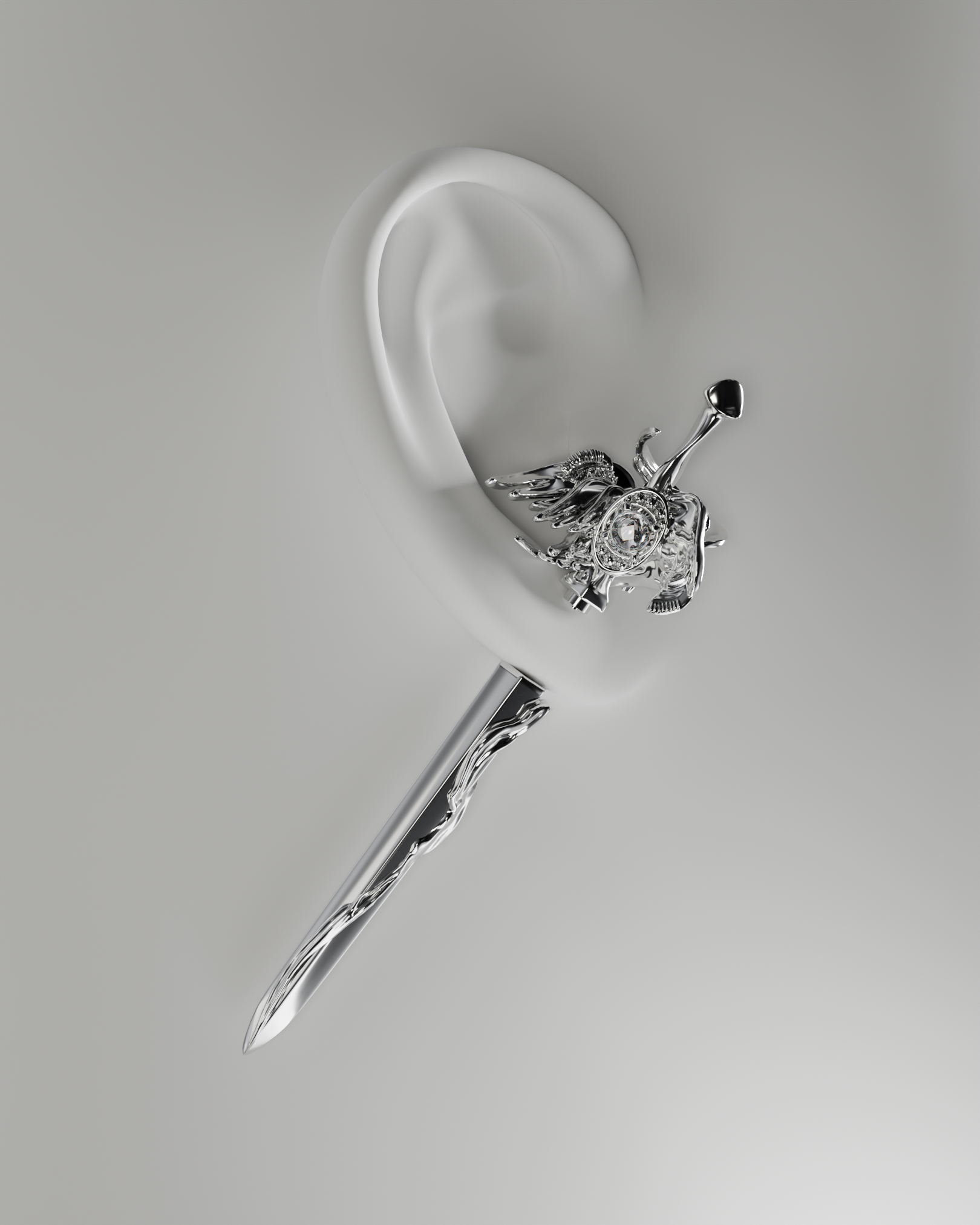 TORNADOSONG丨Holy Sword Earring-Wings - PSYLOS 1, TORNADOSONG丨Holy Sword Earring-Wings, Accessories, TORNADOSONG, PSYLOS 1