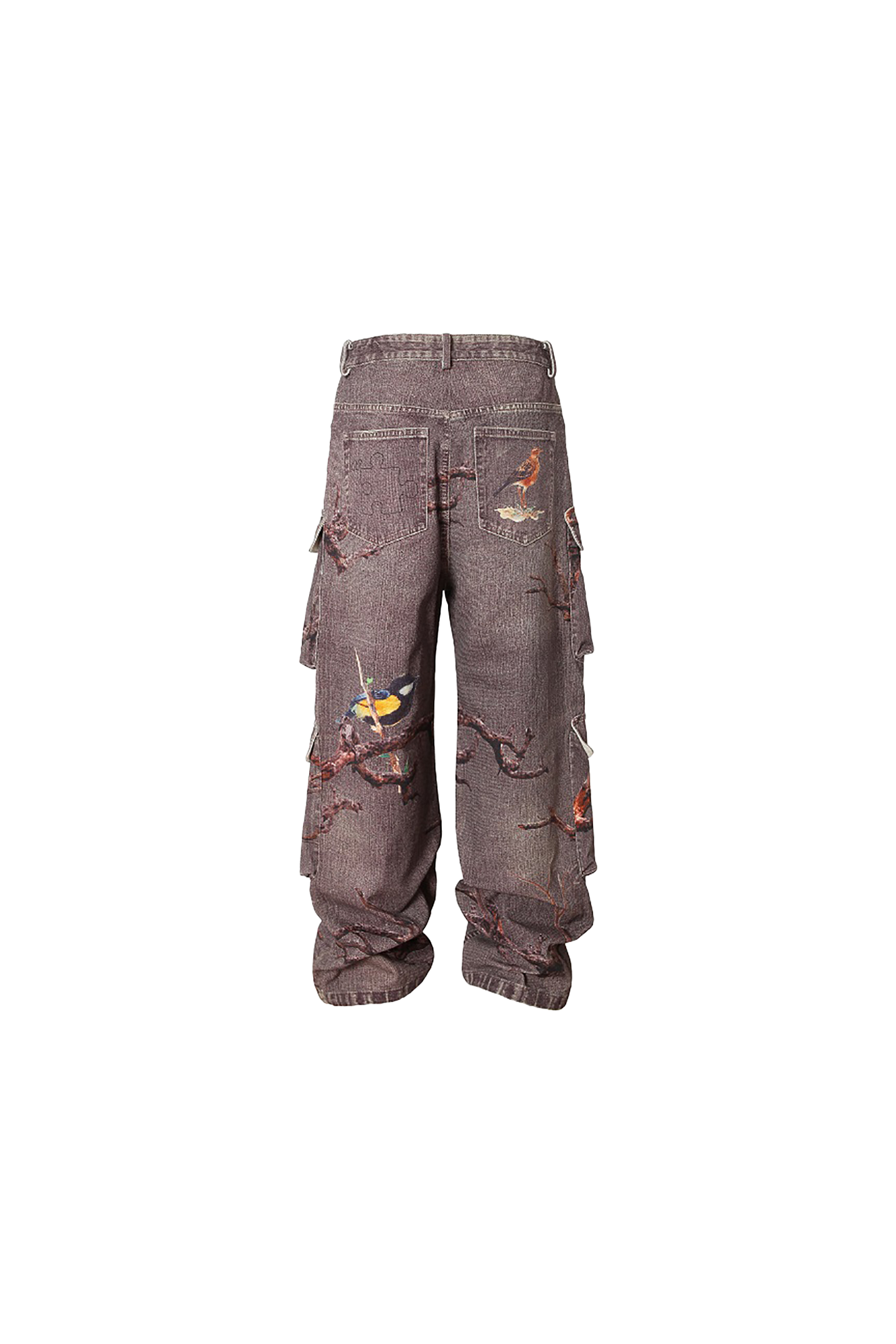 YADcrew | Autumn Forest Branches Jeans - PSYLOS 1, YADcrew | Autumn Forest Branches Jeans, Pants, YADcrew•JAPAN, PSYLOS 1