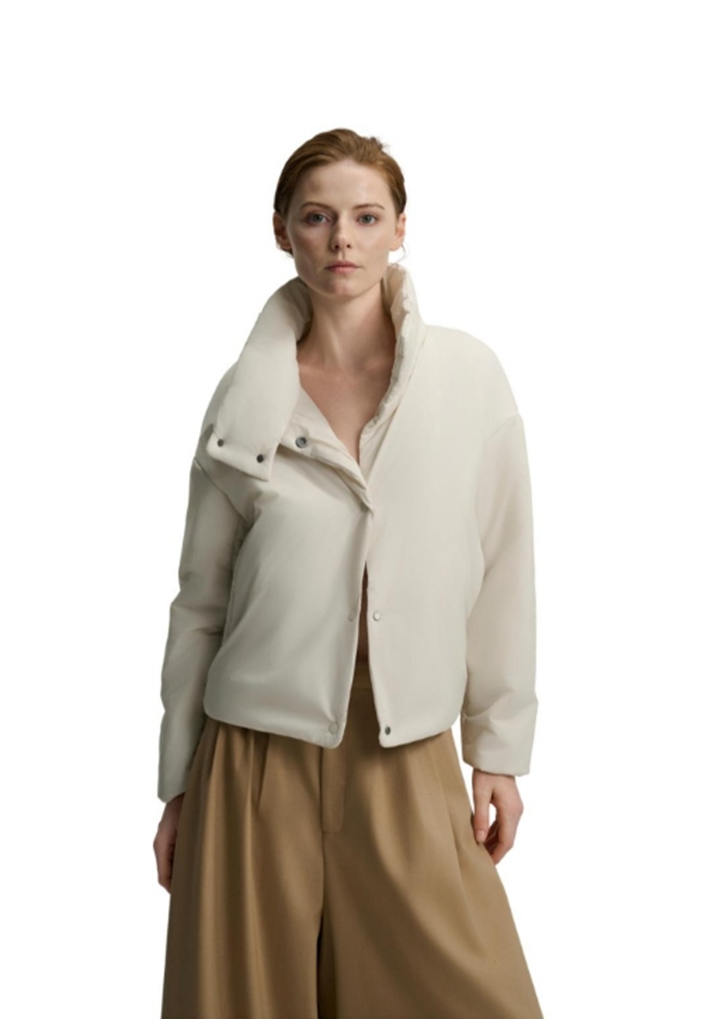 Weatherproof Simple Two-Color Cotton Coat