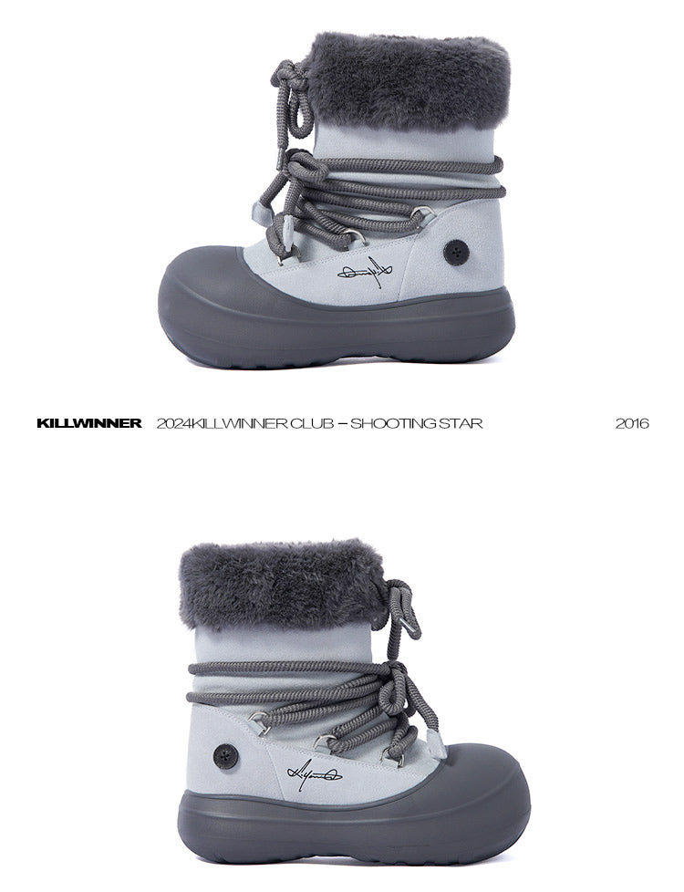 KILLWINNER丨Short Fur Long Tube Snow Boots - PSYLOS 1, KILLWINNER丨Short Fur Long Tube Snow Boots, Boots, KILLWINNER, PSYLOS 1