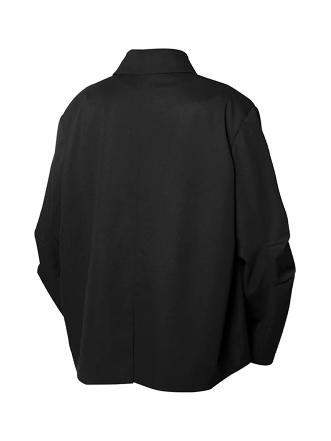 RELABEL丨Blazer extragrande desmontable con doble tapeta y cuello plegable curvo, reconstrucción tridimensional (Reshape)