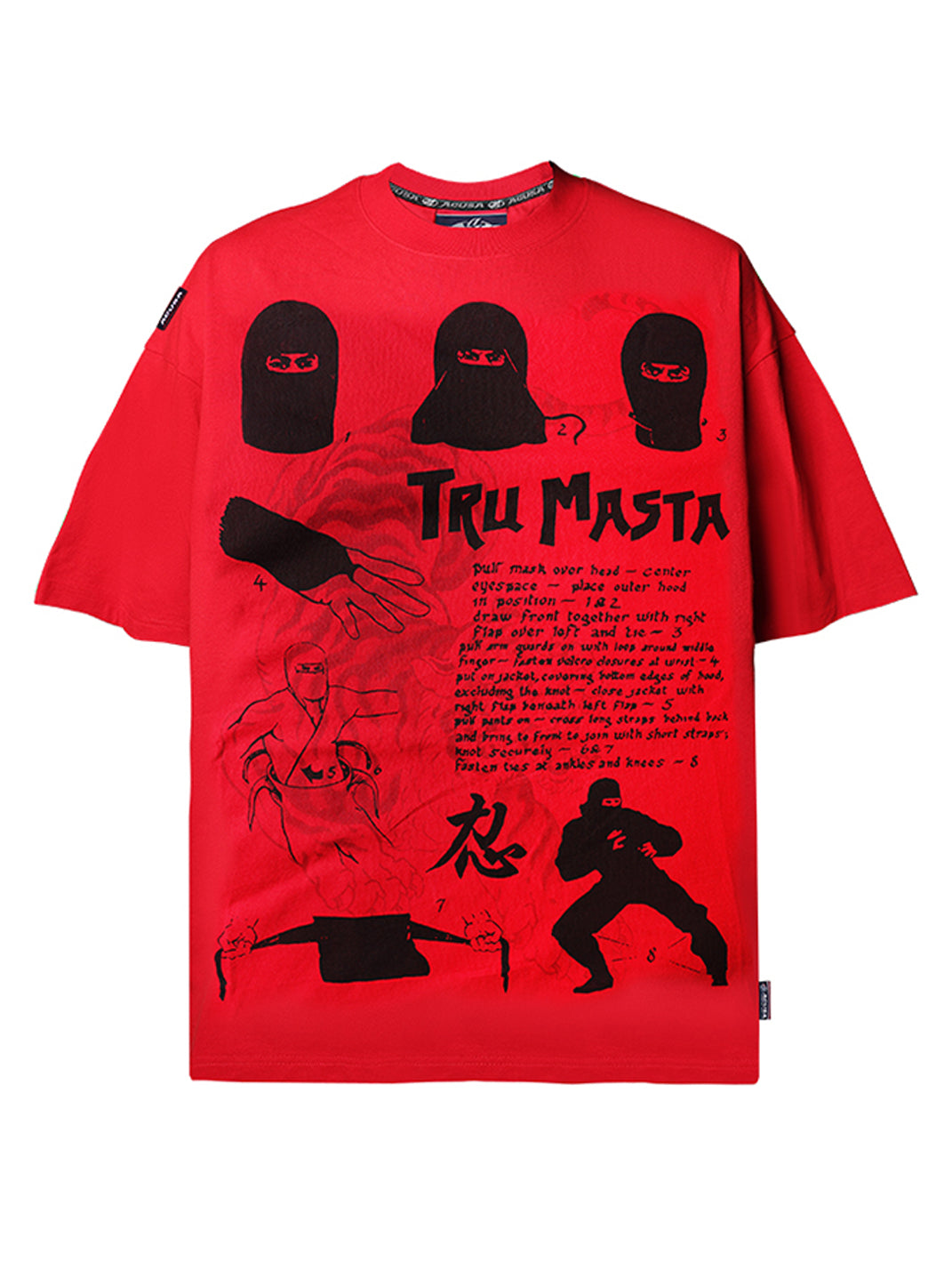 ACUSA | "TRU NINJA MASTA" Oversized Cotton Tee - PSYLOS 1, ACUSA | "TRU NINJA MASTA" Oversized Cotton Tee, Tops, ACUSA, PSYLOS 1