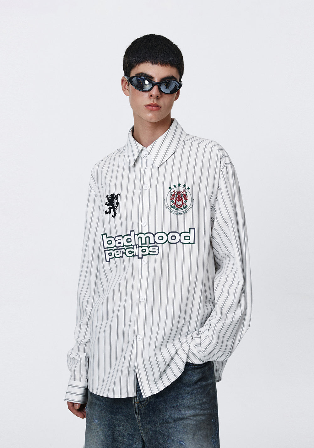 PCLP Soccer Print Striped Shirt