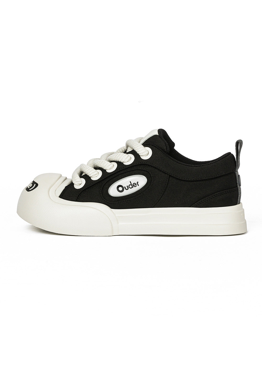 OUDER丨Open Smile Canvas Shoes-Black&White - PSYLOS 1, OUDER丨Open Smile Canvas Shoes-Black&White, Canvas Sneakers, OUDER, PSYLOS 1
