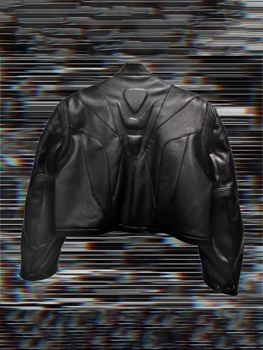 BIKER LEATHER JKT