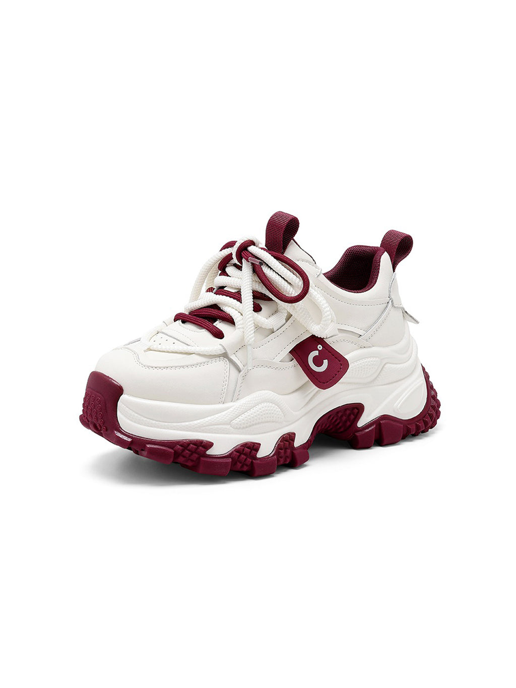 C.BANNER丨Casual PU Chunky Sneaker red bottom sneaker psylos1