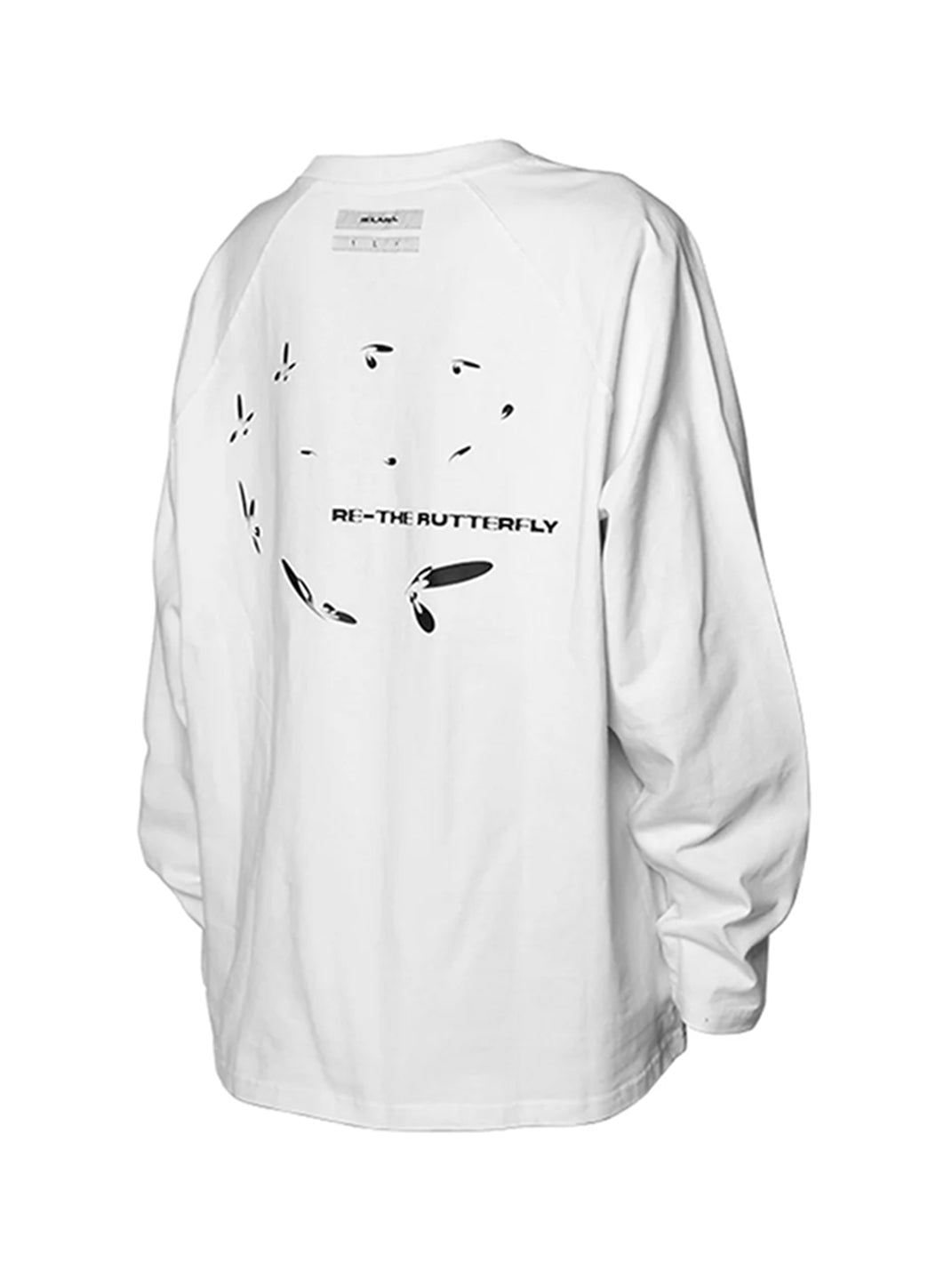 RELABEL丨Camiseta de manga larga estructurada con estampado bicolor