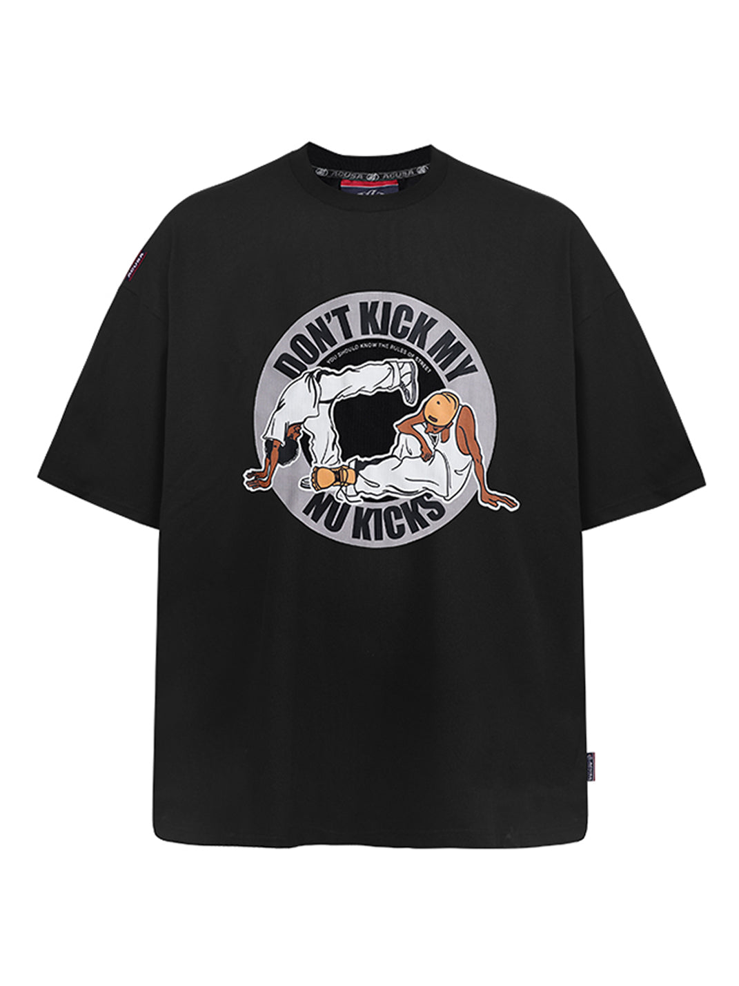 ACUSA | "DON'T KICK MY KICKS" Oversized Cotton Tee - PSYLOS 1, ACUSA | "DON'T KICK MY KICKS" Oversized Cotton Tee, Tops, ACUSA, PSYLOS 1