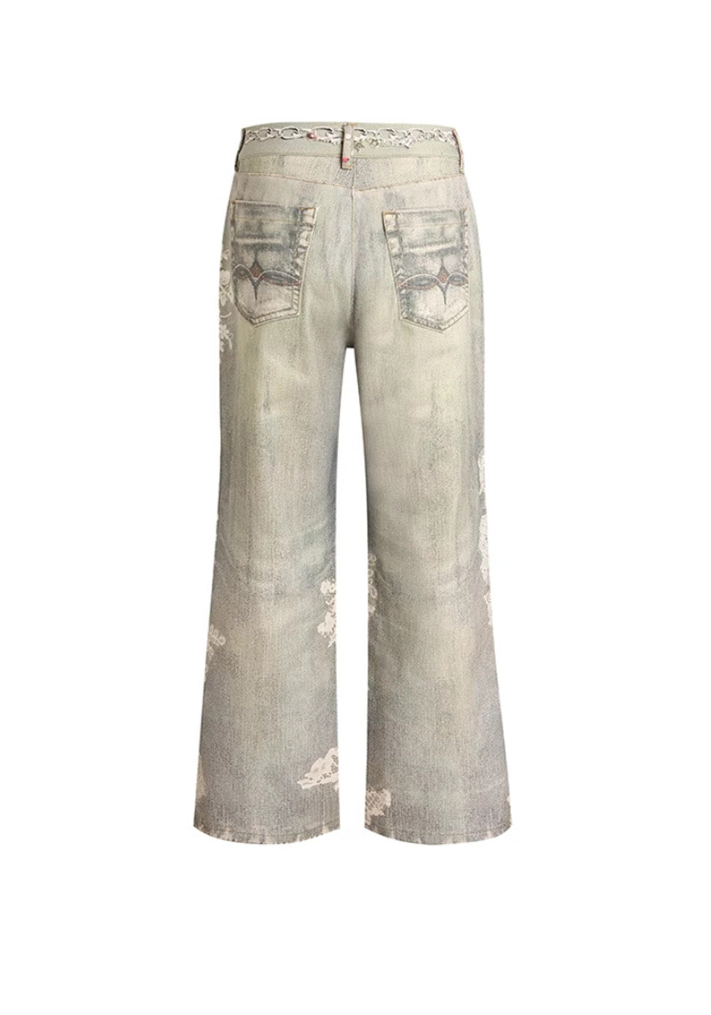 DND4DES丨All-Over Lace Print Pants - PSYLOS 1, DND4DES丨All-Over Lace Print Pants, Pants, DND4DES•JAPAN, PSYLOS 1