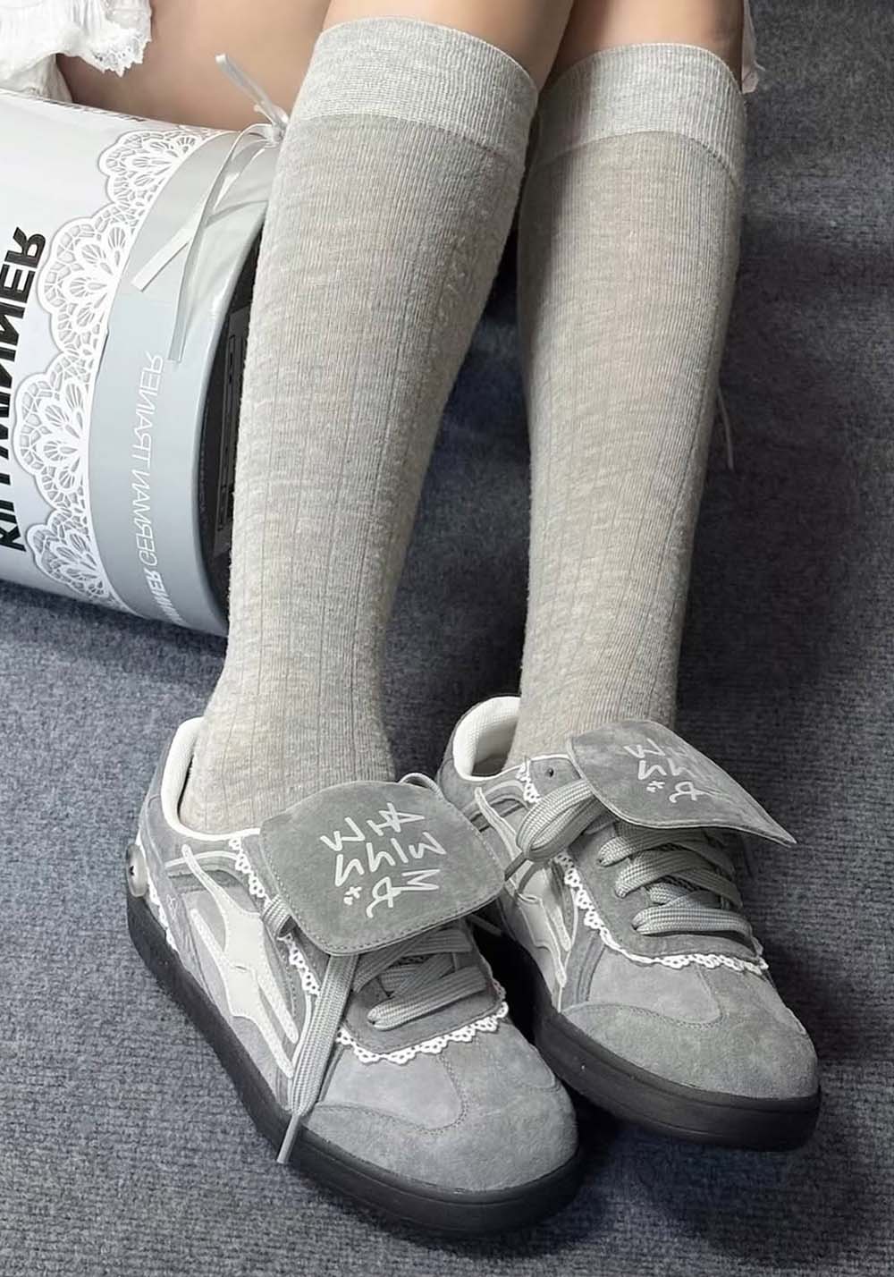 KILLWINNER丨Retro Training Sneaker-Lace Grey - PSYLOS 1, KILLWINNER丨Retro Training Sneaker-Lace Grey, Retro Trainers, KILLWINNER•JAPAN, PSYLOS 1