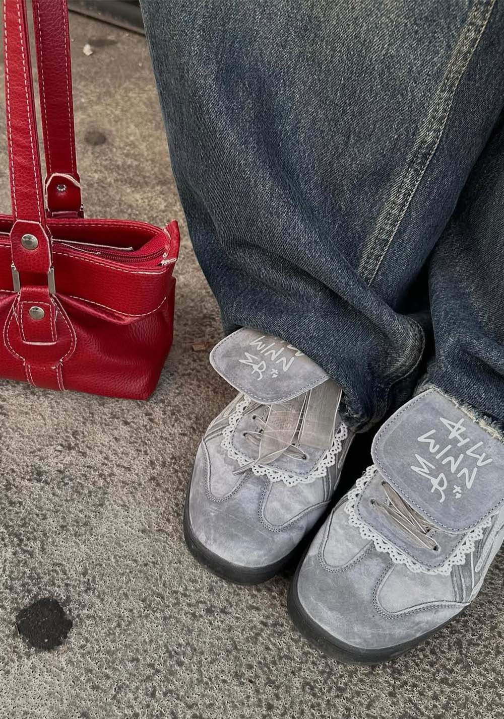 KILLWINNER丨Retro Training Sneaker-Lace Grey - PSYLOS 1, KILLWINNER丨Retro Training Sneaker-Lace Grey, Retro Trainers, KILLWINNER•JAPAN, PSYLOS 1