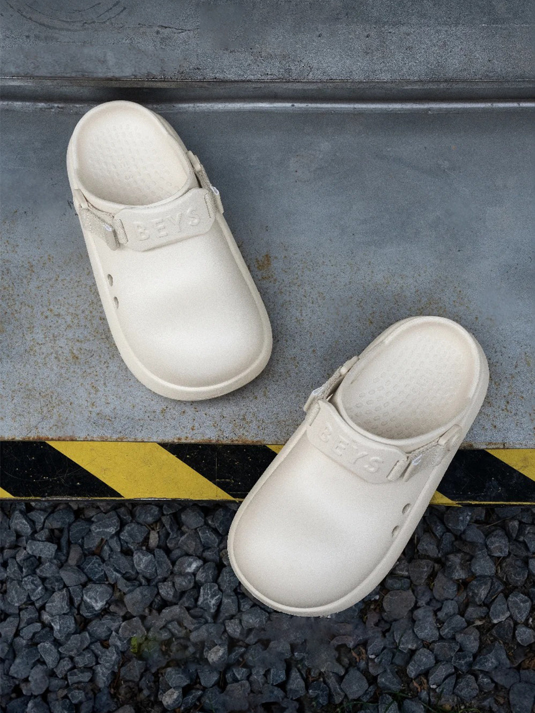 BEYS | Chunky Sole Summer Clog Sandals with Cut-Out Design-Beige - PSYLOS 1, BEYS | Chunky Sole Summer Clog Sandals with Cut-Out Design-Beige, Sandals, BEYS, PSYLOS 1