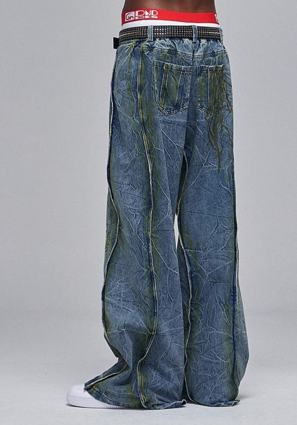 DND4DES丨Branch Paint-Washed Pants - PSYLOS 1, DND4DES丨Branch Paint-Washed Pants, Pants, DND4DES•JAPAN, PSYLOS 1