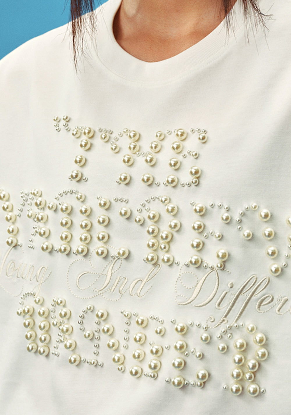 YADcrew丨YADcrew Pearl Slogan Tee-White - PSYLOS 1, YADcrew丨YADcrew Pearl Slogan Tee-White, T-Shirt, YADcrew, PSYLOS 1