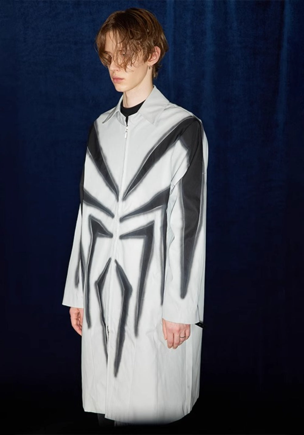 DND4DES丨Spider Print Trench Coat - PSYLOS 1, DND4DES丨Spider Print Trench Coat, Coat, DND4DES•JAPAN, PSYLOS 1