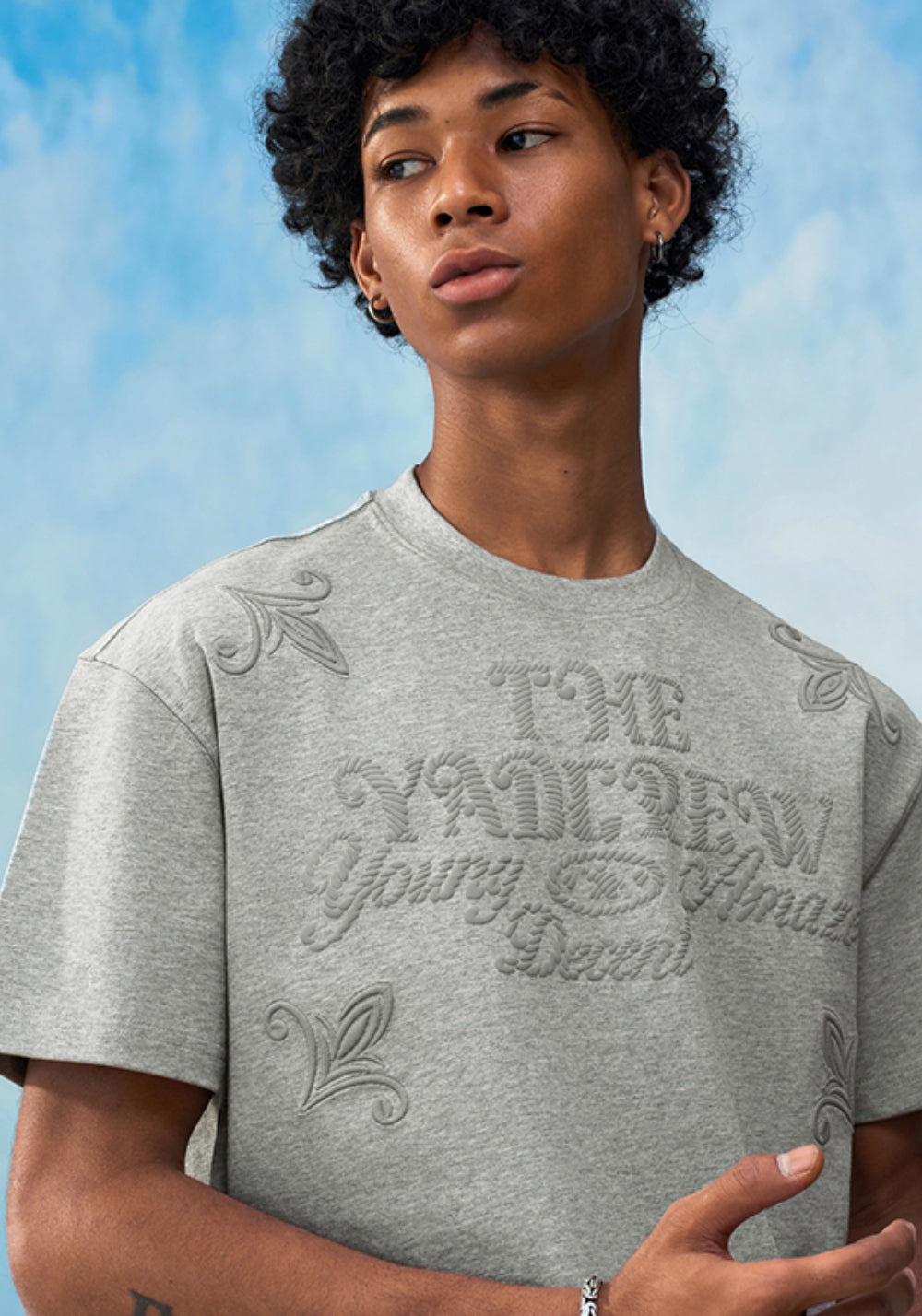 YADcrew丨YADcrew Slogan & Knot Tee-Gray - PSYLOS 1, YADcrew丨YADcrew Slogan & Knot Tee-Gray, T-Shirt, YADcrew•JAPAN, PSYLOS 1