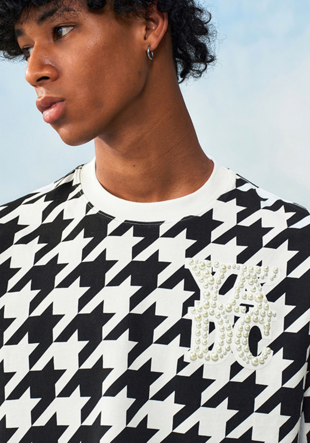 YADcrew丨YADcrew Houndstooth Pearl Tee - PSYLOS 1, YADcrew丨YADcrew Houndstooth Pearl Tee, Shirt, YADcrew, PSYLOS 1