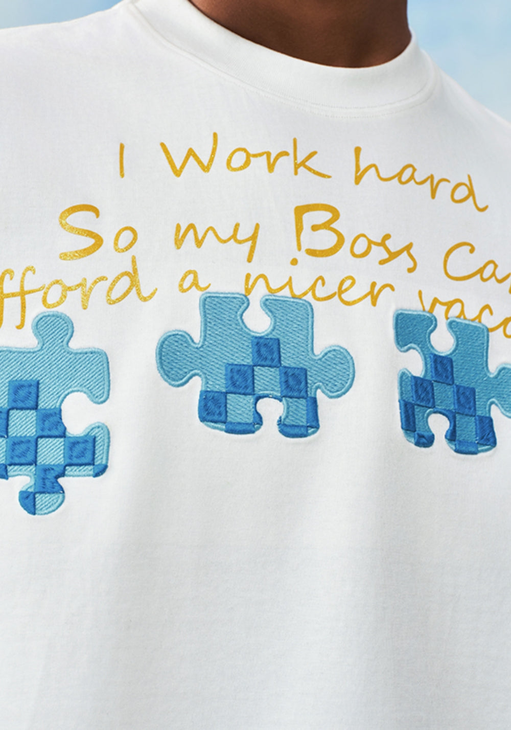 YADcrew丨YADcrew Summer Checkerboard Tee-White - PSYLOS 1, YADcrew丨YADcrew Summer Checkerboard Tee-White, T-Shirt, YADcrew•JAPAN, PSYLOS 1