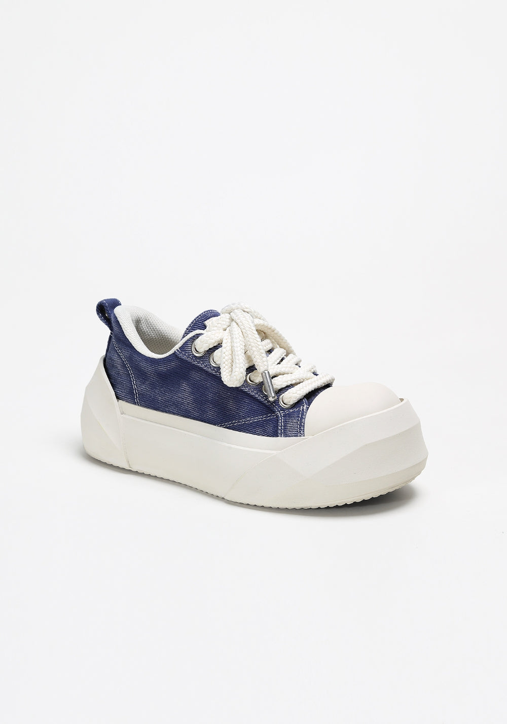 ADC丨Bare Look Washed Denim Platform Sneakers - PSYLOS 1, ADC丨Bare Look Washed Denim Platform Sneakers, Chunky Sneakers, ADC, PSYLOS 1