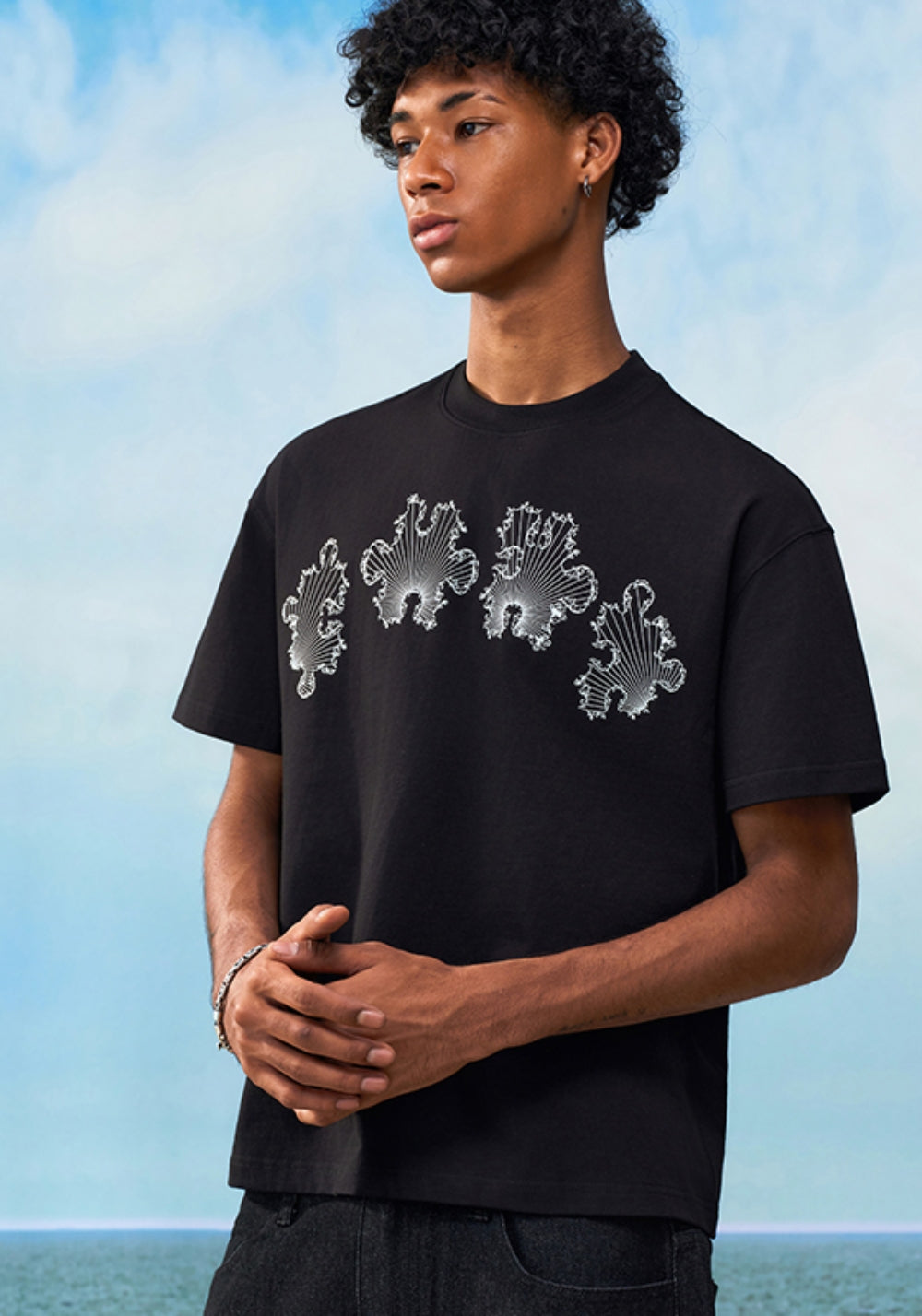 YADcrew丨YADcrew Baroque Mosaic Tee-Black - PSYLOS 1, YADcrew丨YADcrew Baroque Mosaic Tee-Black, T-Shirt, YADcrew•JAPAN, PSYLOS 1