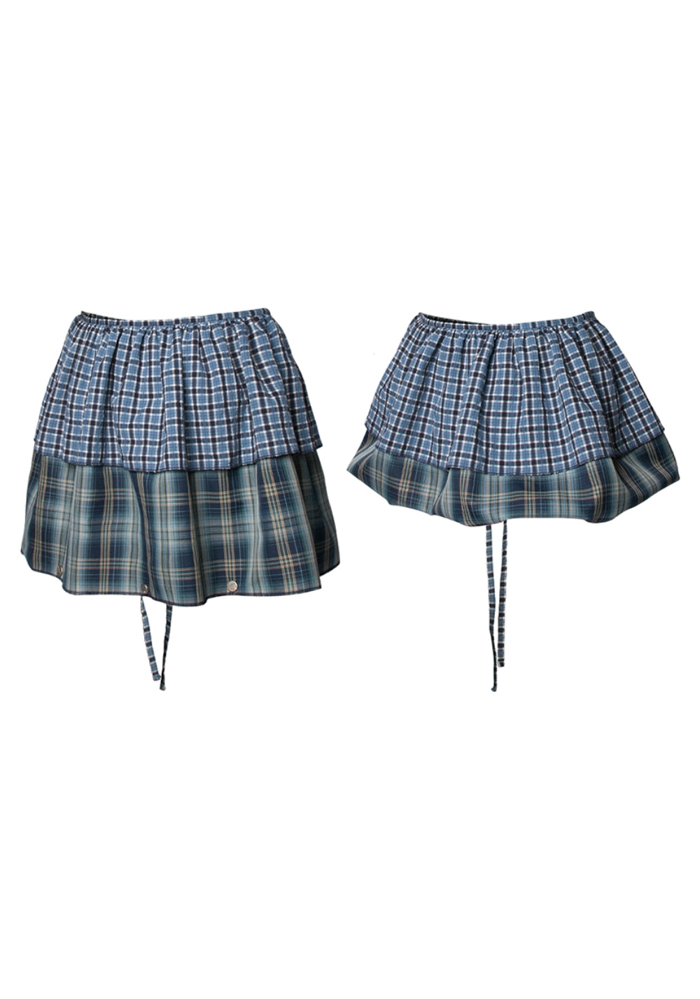 RELABEL丨Wrinkled Plaid Multi-Wear Skirt - PSYLOS 1, RELABEL丨Wrinkled Plaid Multi-Wear Skirt, Skirt, RELABEL, PSYLOS 1
