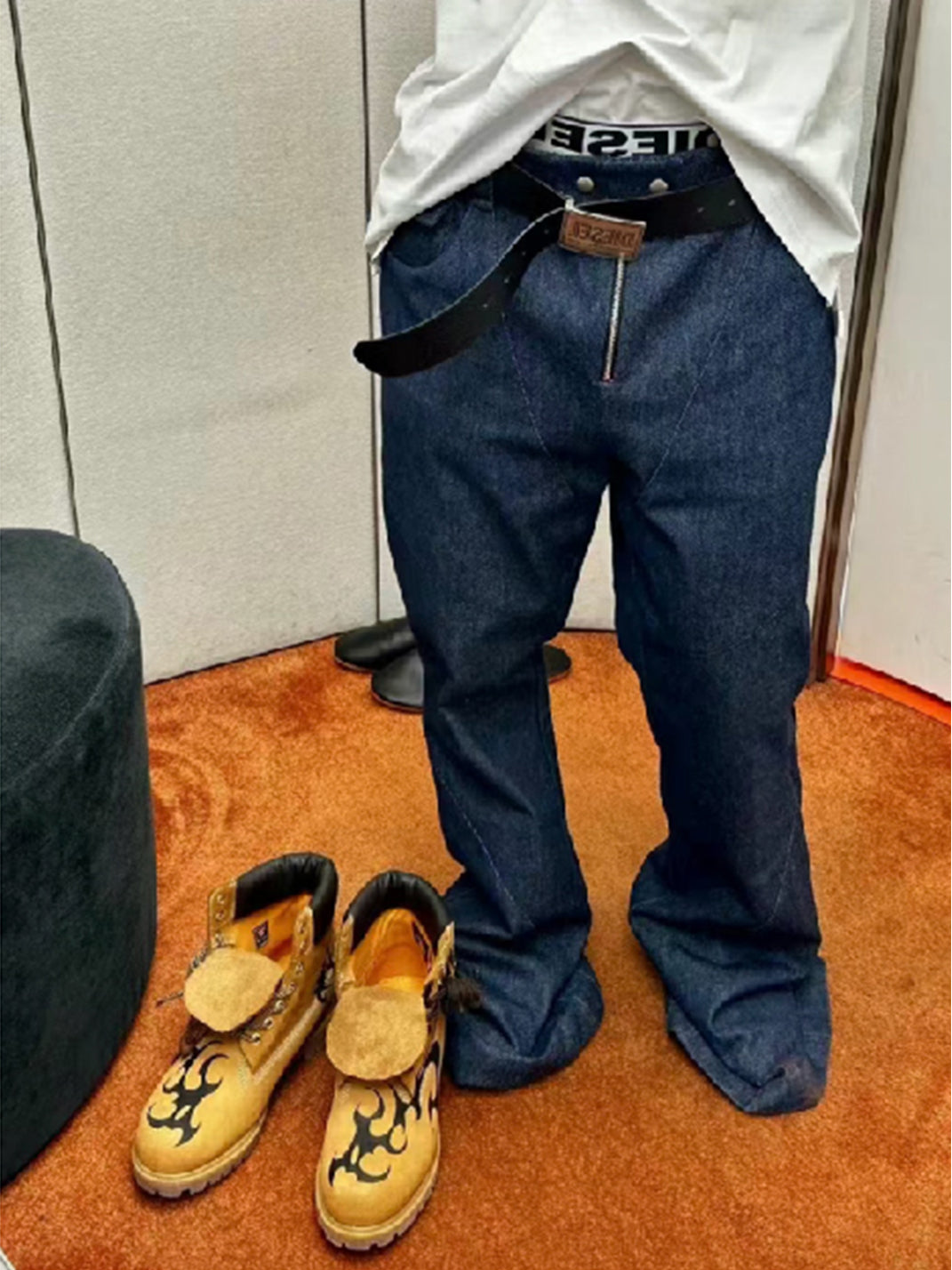 CIRCLECUSTOM丨 PARASYTE SERIES YELLOW TIMBERLAND REMAKE - PSYLOS 1, CIRCLECUSTOM丨 PARASYTE SERIES YELLOW TIMBERLAND REMAKE, Boots, CIRCLECUSTOM, PSYLOS 1