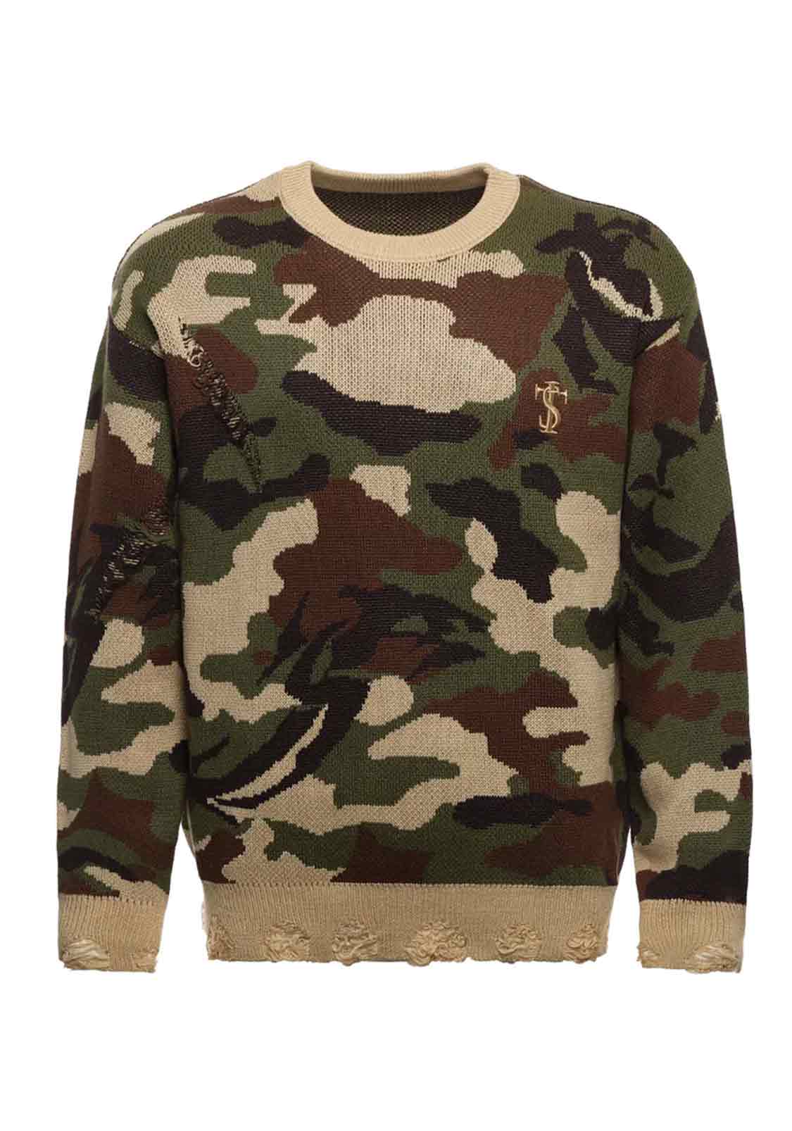 Camouflage Knitted Sweater