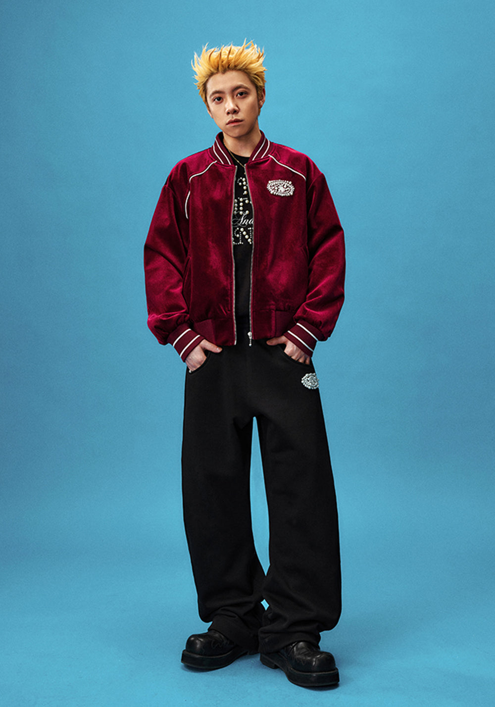 YADcrew丨Pearl Puzzle Logo Scimitar Sweatpants - PSYLOS 1, YADcrew丨Pearl Puzzle Logo Scimitar Sweatpants, Pants, YADcrew•JAPAN, PSYLOS 1