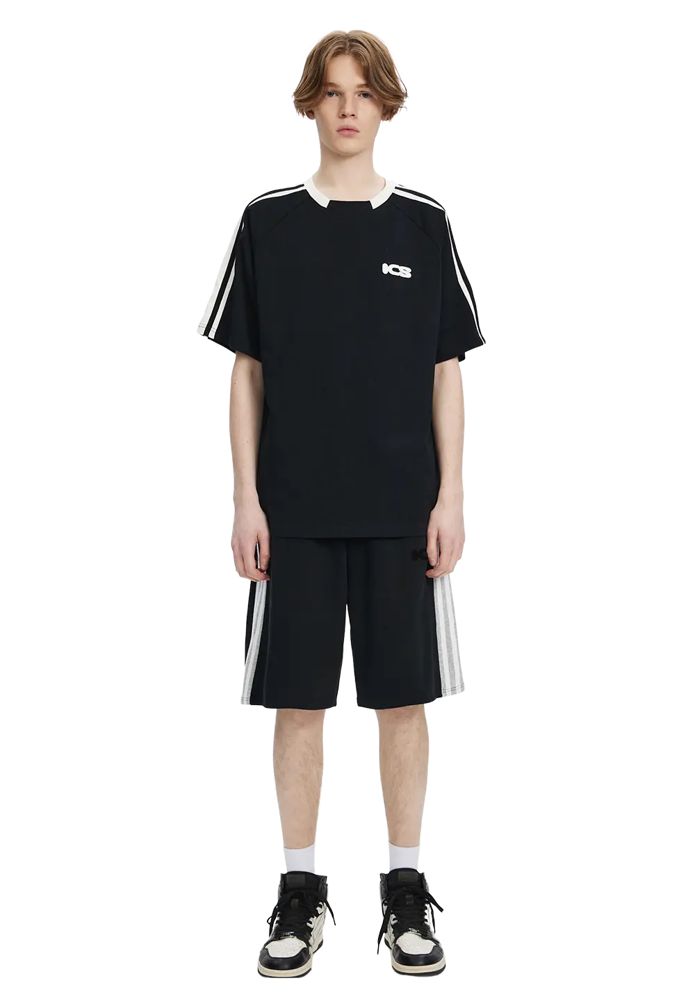 Side Contrast Webbing Track Shorts - PSYLOS 1, Side Contrast Webbing Track Shorts, Shorts, iconslab, PSYLOS 1