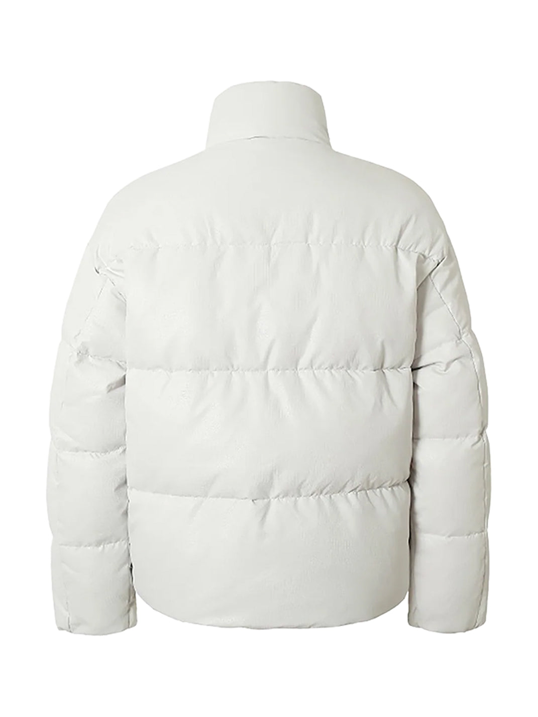Chaqueta de plumas con bordado geométrico 3D