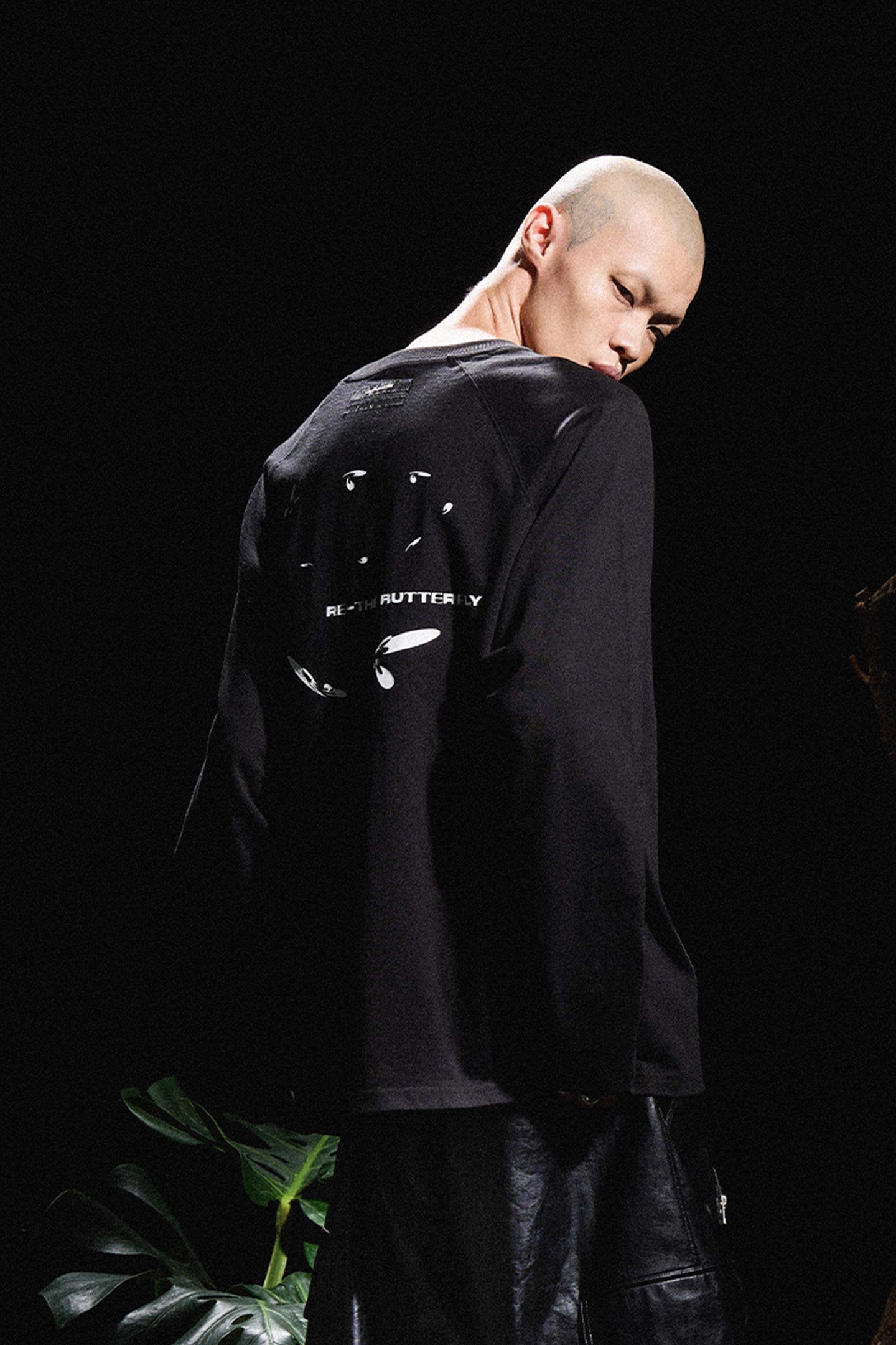 RELABEL丨Two-tone Print Sstructured Long Sleeve T-shirt - PSYLOS 1, RELABEL丨Two-tone Print Sstructured Long Sleeve T-shirt, T-Shirt, RELABEL, PSYLOS 1