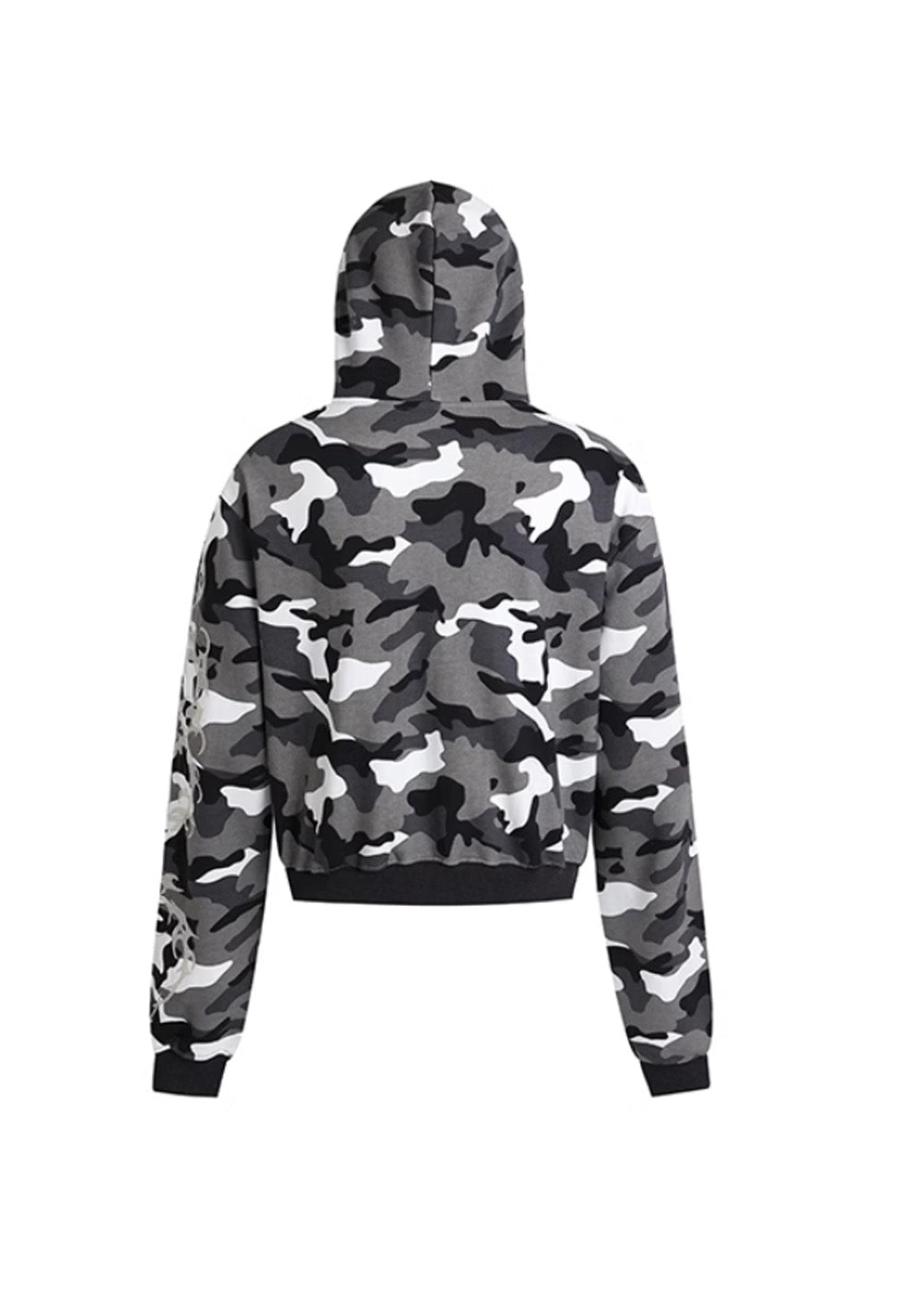 DND4DES丨Silver Embroidered Camo Zip Hoodie - PSYLOS 1, DND4DES丨Silver Embroidered Camo Zip Hoodie, Hoodie, DND4DES•JAPAN, PSYLOS 1