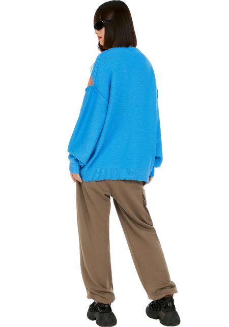 Embroidered Pullover Sweater - PSYLOS 1, Embroidered Pullover Sweater, Sweater, BEASTER, PSYLOS 1