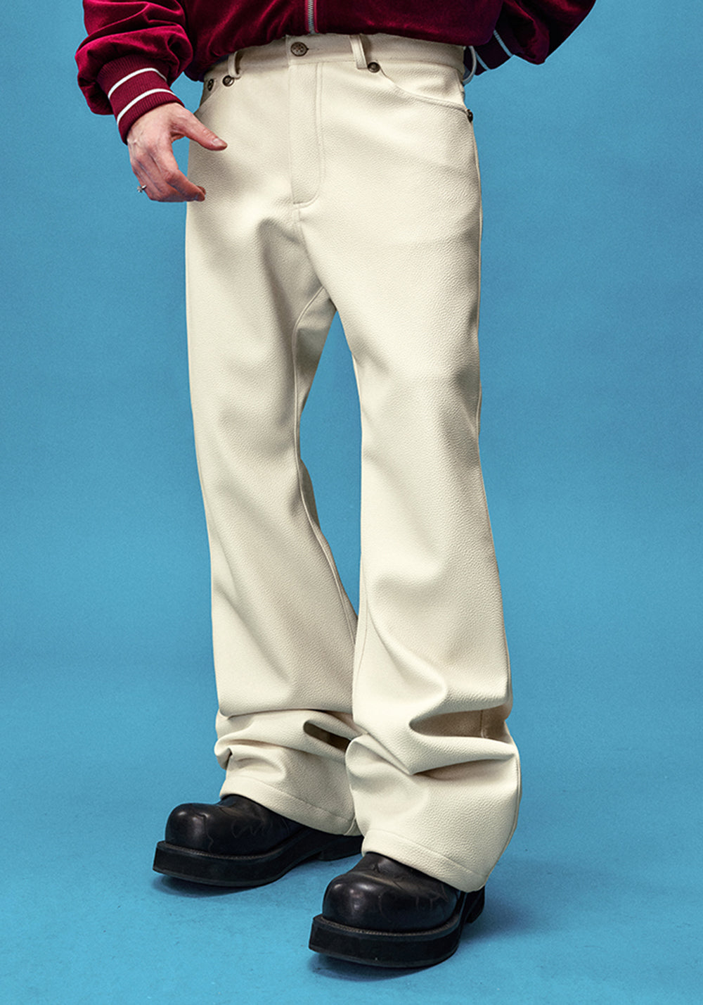 YADcrew丨Lychee Leather Basic Micro Leather Pants - PSYLOS 1, YADcrew丨Lychee Leather Basic Micro Leather Pants, Pants, YADcrew•JAPAN, PSYLOS 1