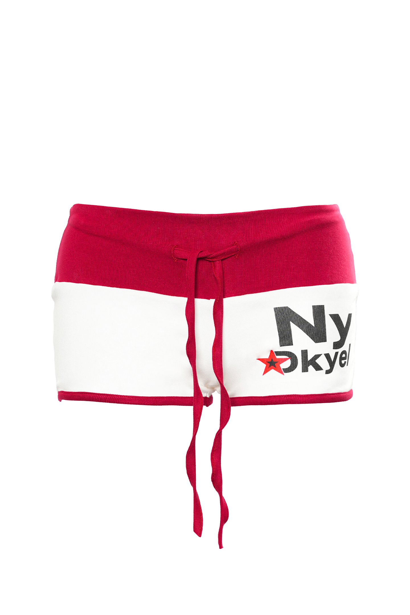 Retro Star Contrast Low-Rise Shorts - PSYLOS 1, Retro Star Contrast Low-Rise Shorts, Shorts, NyDkyel, PSYLOS 1