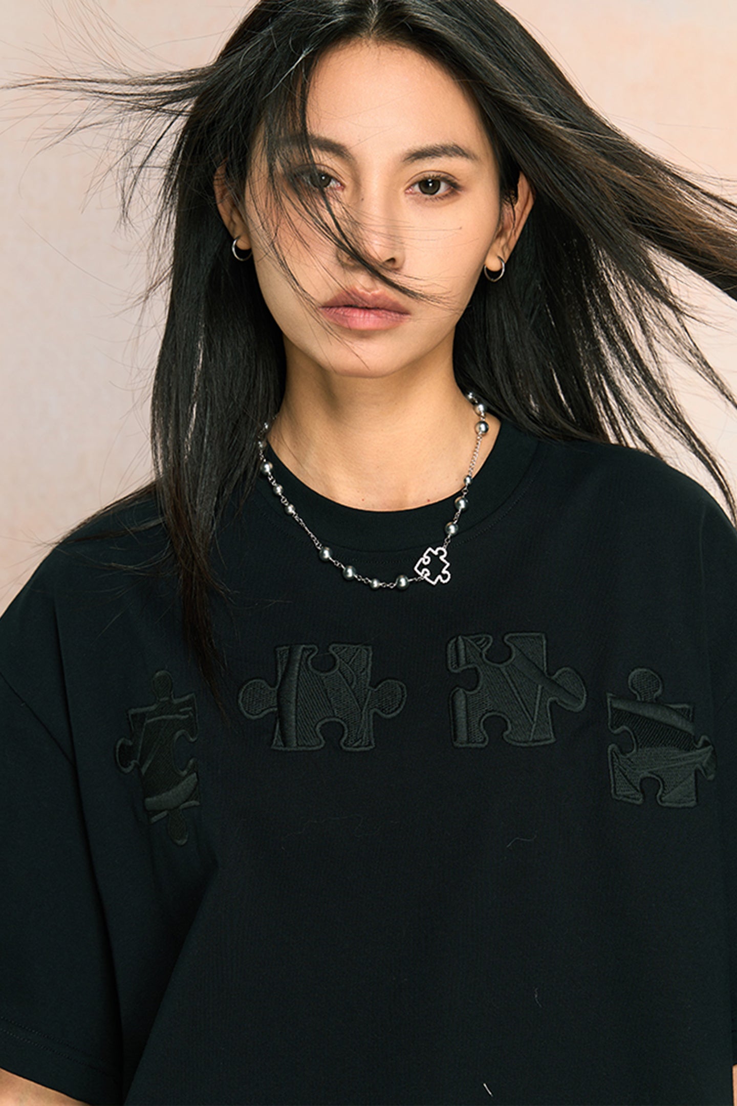 YADcrew | New Style Puzzle Texture Trendy All-Match Casual Short-Sleeved T-Shirt - PSYLOS 1, YADcrew | New Style Puzzle Texture Trendy All-Match Casual Short-Sleeved T-Shirt, T-Shirt, YADcrew•JAPAN, PSYLOS 1