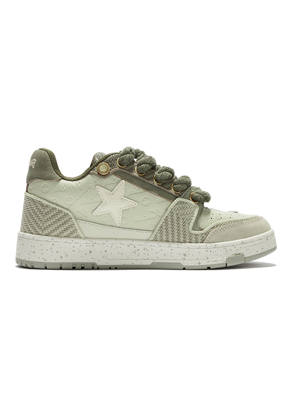 Retro Star Sneakers-West Lake Longjing Tea - PSYLOS 1, Retro Star Sneakers-West Lake Longjing Tea, Shoes, KAALIXTO, PSYLOS 1