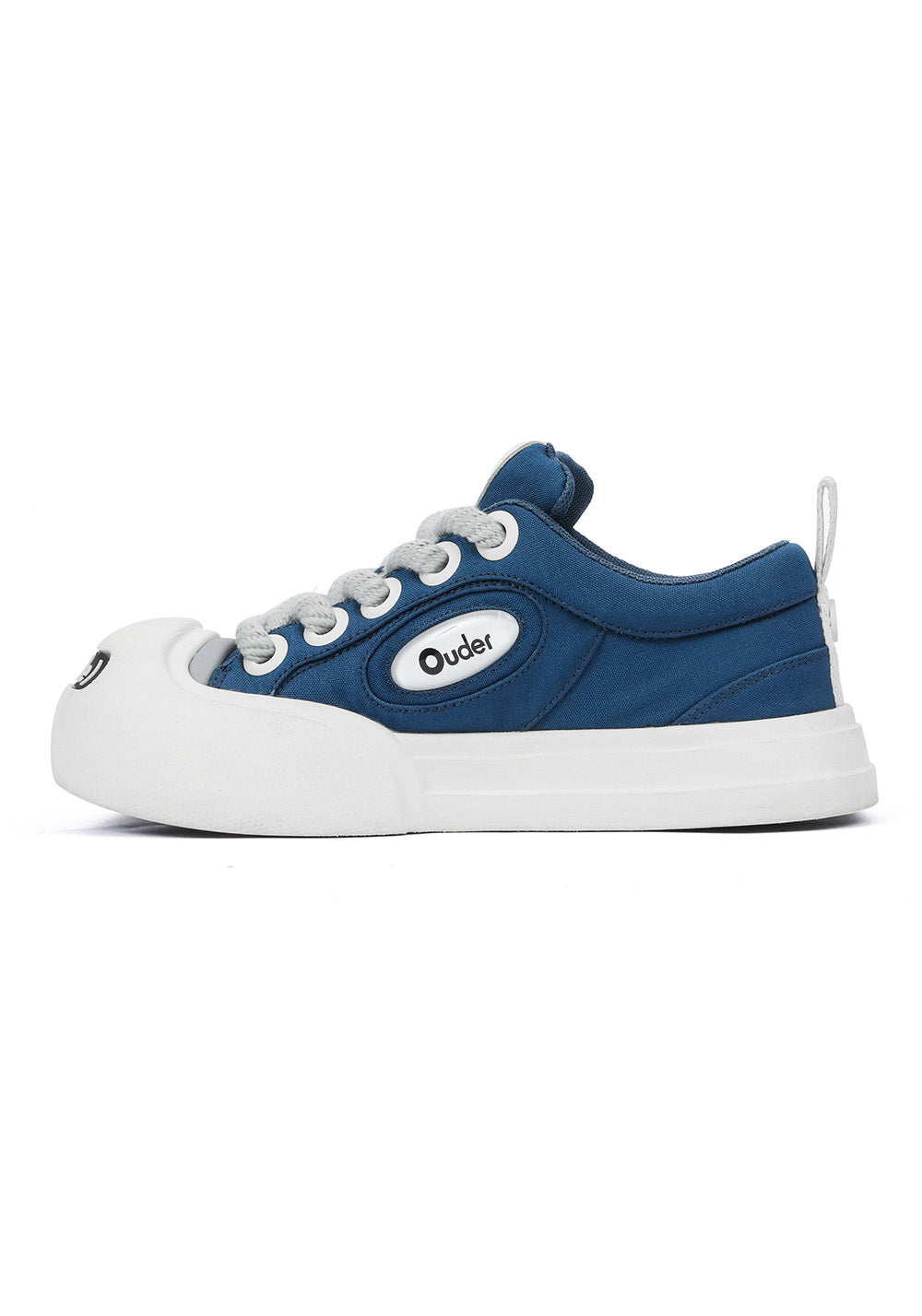 OUDER丨Smile Open Smile Big Head Canvas Shoes-Blue&White - PSYLOS 1, OUDER丨Smile Open Smile Big Head Canvas Shoes-Blue&White, Canvas Sneakers, OUDER, PSYLOS 1
