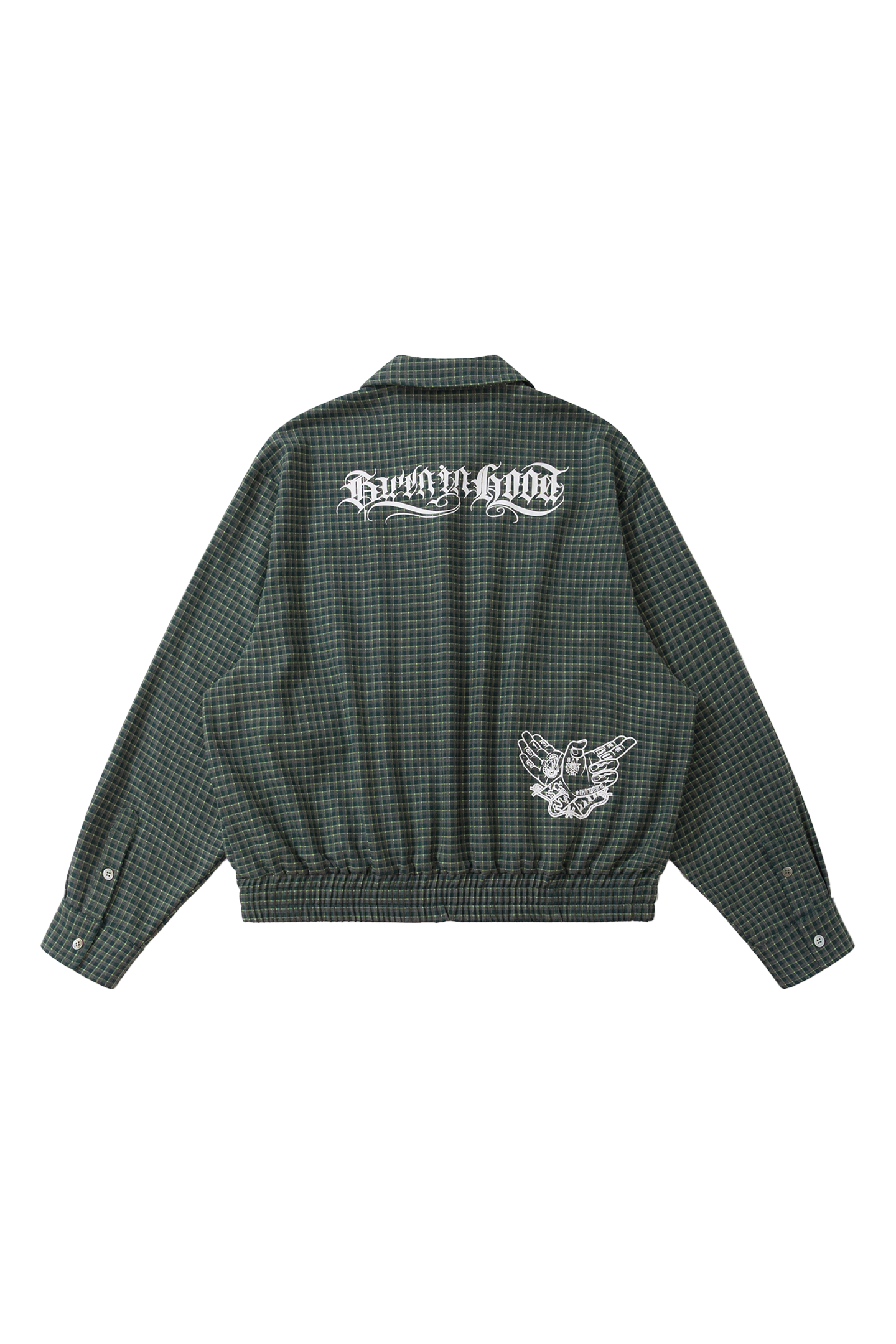 BURNIN Plaid Fake Two-piece Community Culture Jacket - PSYLOS 1, BURNIN Plaid Fake Two-piece Community Culture Jacket, Jacket, Burnin, PSYLOS 1