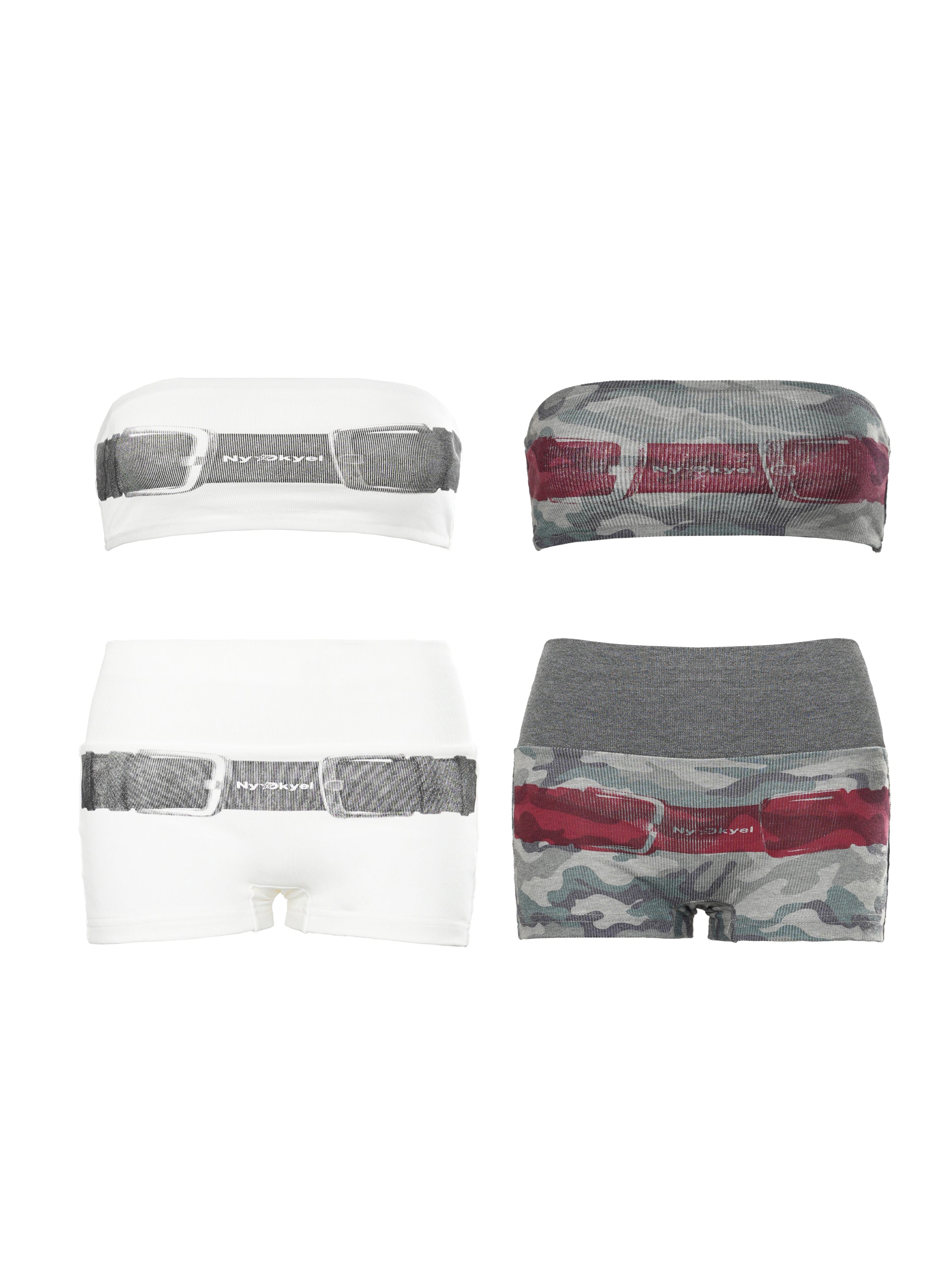 Original Belt Print Shorts - PSYLOS 1, Original Belt Print Shorts, Shorts, NyDkyel, PSYLOS 1