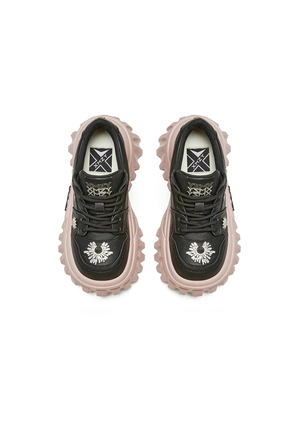 XMZY | Slytherin Platform Summer Loafers-Black&Pink - PSYLOS 1, XMZY | Slytherin Platform Summer Loafers-Black&Pink, Chunky Sneakers, XMZY•JAPAN, PSYLOS 1