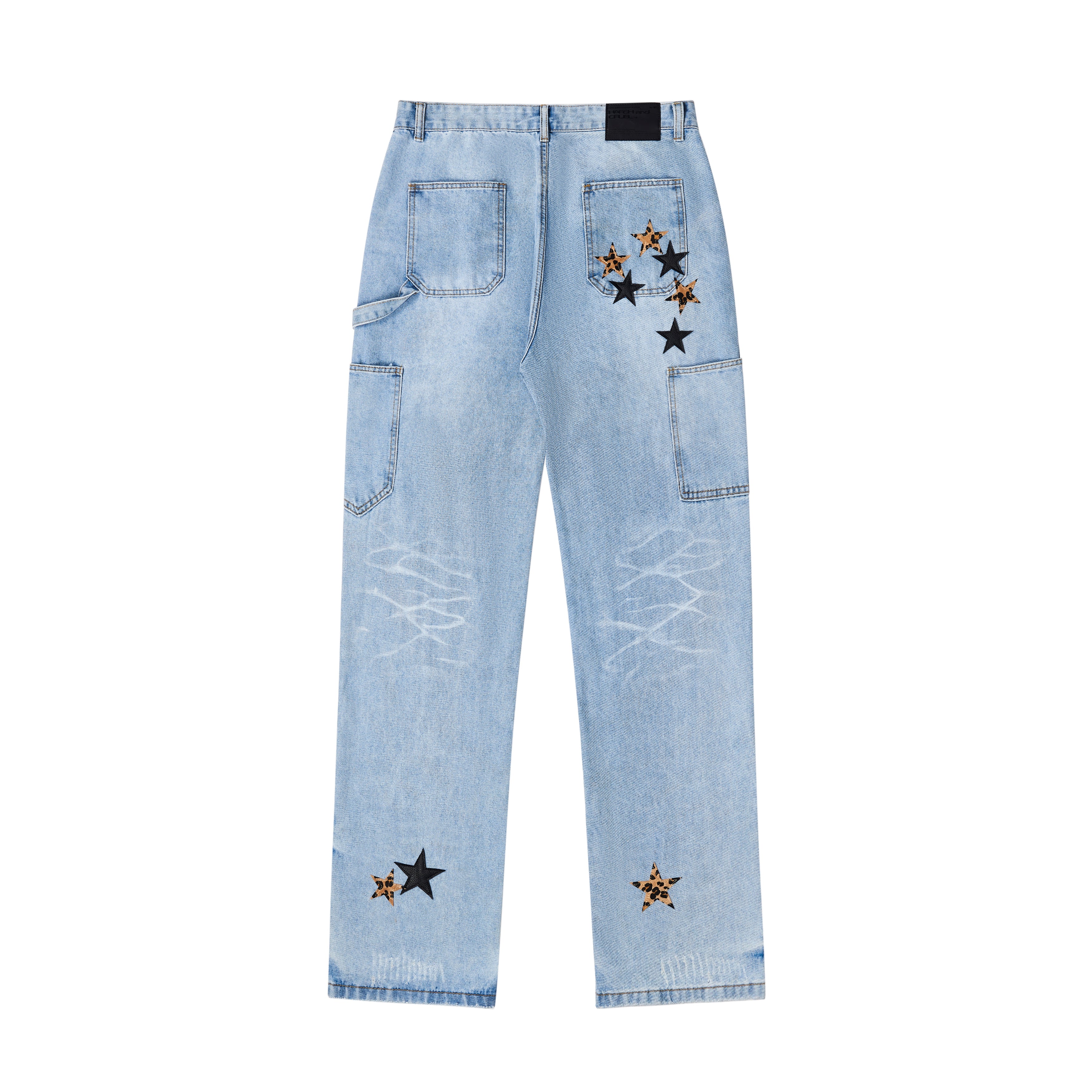 Retro Three-dimensional Straight-leg Jeans